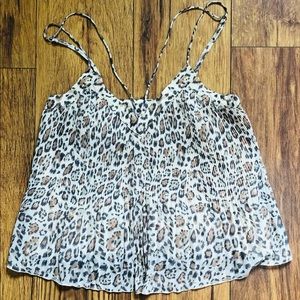 Hollister Cheetah Print Summer Top